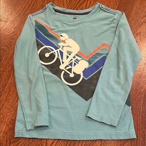 Kids Tea Brand Long-Sleeve Bike Graphic Tee